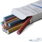 Boîte de 12 craies scolaires coloris