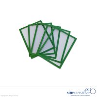 Pochettes magnétiques vert A5, set de 5 pièces
