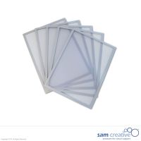 Pochettes magnétiques argent A4, set de 5 pièces
