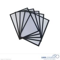Pochettes magnétiques noir A4, set de 5 pièces
