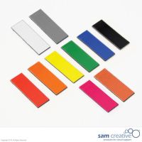 Symbole magnétique rectangulaire 1x3 cm brun