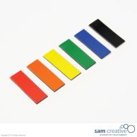 Symbole magnétique rectangulaire 1x3 cm mixte