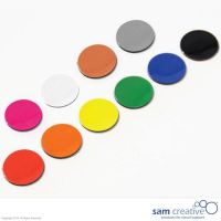 Symbole magnétique cercle 3 cm bleu
