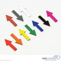 Symbole magnétique flèche 1,2x3 cm blanc
