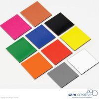 Symbole magnétique carré 3x3 cm gris