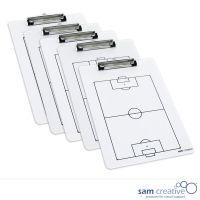 Tableau blanc porte-bloc A4 football (set 5x)