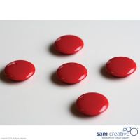 Set d'aimants 30mm rouge