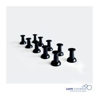 Set de punaises magnétiques noires (10pcs)

