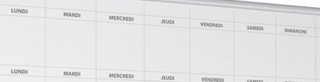 Tableau Planning Hebdomadaire Tableau Planning Hebdomadaire
